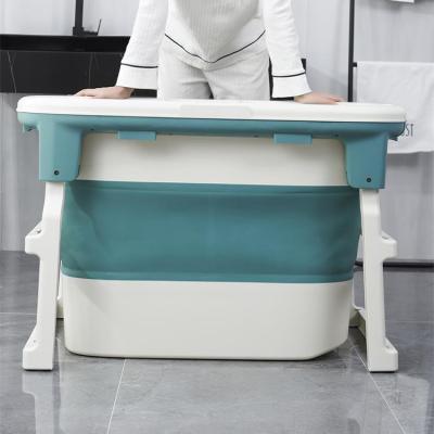 China 2021 New Indoor Free Standing Durable And High Quality Folding Plastic Free Standing Bathtub For Adults for sale