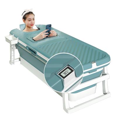 China 2022 hot sale new design safe workable and non-slip portable 150CM large folding bathtub for adults plastic drop shipping for sale