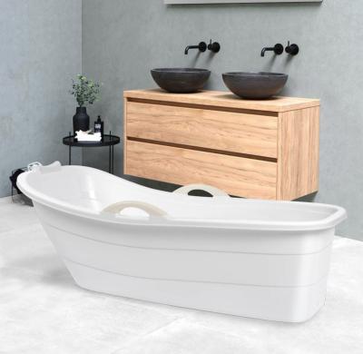 China 2021 Hot Sale Household Free Size Customizable Safety Non-slip Portable Plastic Bathtub For Adult for sale