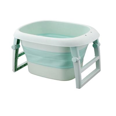 China 2021 Hot Selling Infants Plastic Foldable Baby Tub Baby Portable Folding Bathtub JY for sale