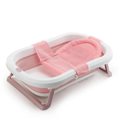 China Good Quality And Low Price Large Size Foldable Baby Bath Tube Infants Toddler Portable Plastic Tub for sale