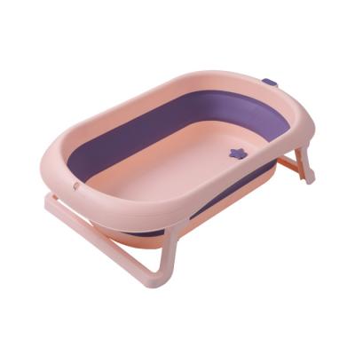 China Factory Wholesale Fine Workmanship PP+TPE Folding Baby Bathtub Portable For Newborn Baby for sale