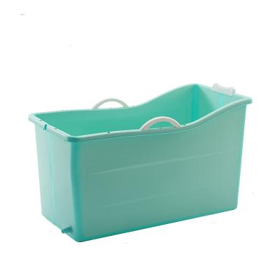 China Customizable high quality low price 110CM color free both left and right portable plastic foldable bathtub for adult for sale