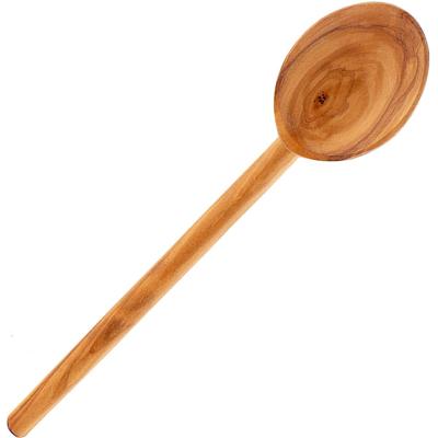 China Sustainable Italian Olive Wood Cooking Spoon, Handcrafted 10-Inch Olive Wood Spoon for sale