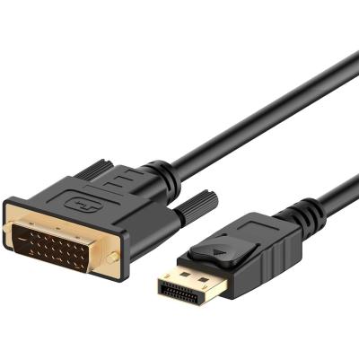 China COMPUTER Displayport Cable 1080P 60Hz Full HD DP to DVI Converter Adapter DVI (24+1) Tinned Copper Multi-shielded Cable for sale