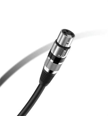 China Custom Microphone OEM Low Noise 3pin Xlr Interference Flexible Microphone Cable Male To Female Mic Cable Black Audio Cable Hifi Xlr for sale