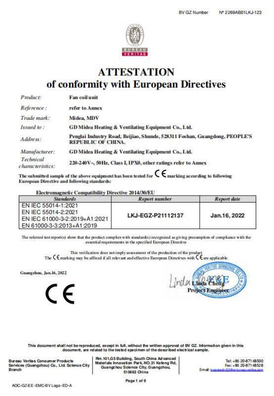 CE - Beijing Midea Overseas Engineering&Technology Co., Ltd.