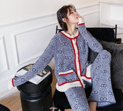 China QUICK DRY Winter and Autumn Pajamas For Women High Quality 2 Piece Pajama Set Homewear Long Sleeve for sale