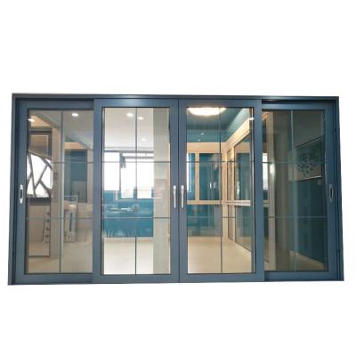 China Heat Insulation China Supplier High Performance Aluminum Door Double Glazed Sliding Doors for sale