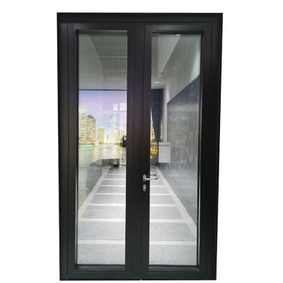 China European Thermal Insulation Triple Glazed Thermal Break Casement Door Aluminum Swing Door for sale