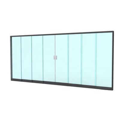 China Modern Popular Heat Insulation Aluminum Glass Door Frameless Sliding Door for sale