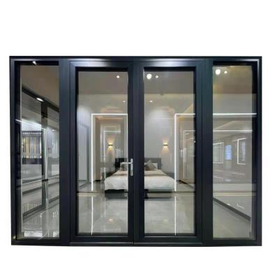 China Energy Saving Thermal Insulation Thermal Break Up Aluminum Hinged Door Swing Casement Door for sale