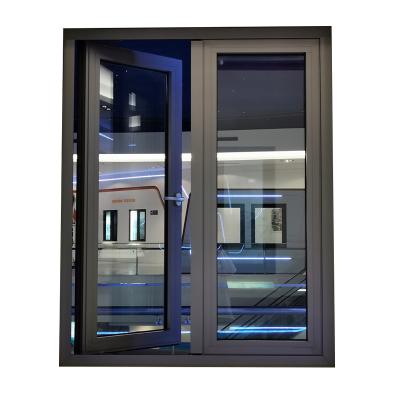 China Swing Customized High Performance Windows Double Outswing Hinged Window Thermal Break Casement Windows for sale