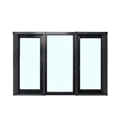 China Magnetic Break Aluminum Window Screen Customized Thermal Double Glazed Casement Aluminum Windows for sale