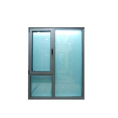 China Magnetic Window Customized Tilt And Turn Double Color Casement Window Screen Heat Insulation Aluminum Windows for sale