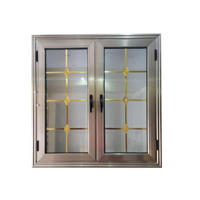 China Magnetic European Double Glazed Tempered Glass Window Curtains Screen Villa Windows for sale