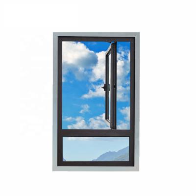 China High Performance Glass Screen Magnetic Modern Thermally Double Broken Casement Window for sale