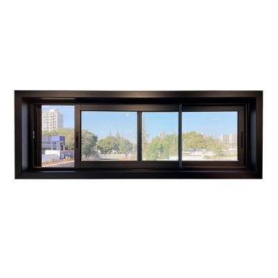 China Magnetic Screen Energy Saving Insulated German House Window Thermal Break Aluminum Sliding Window for sale