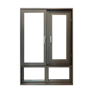 China Aluminum Sliding Swing Awning Window Double Glazed Aluminum Glass Windows for sale