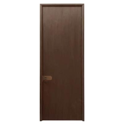 China Modern Exterior Solid Black Oak Simple Design Door Entrance Hotel Decoration Bedroom Wooden Doors for sale