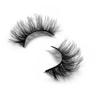 China False Eyelashes 3D False Eyelashes 3D Mink Silk Protein Premium Synthetic Fiber Mink Tape Multilevel Dense Curling Thick Thin Messy Lashes for sale