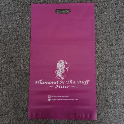 China Eco Recyclable Custom Printing Poly Mailer Pink With Handle Shipping Bags Pretty Thick Self Adhesive Mailing Packing Bags Envelope Package for sale