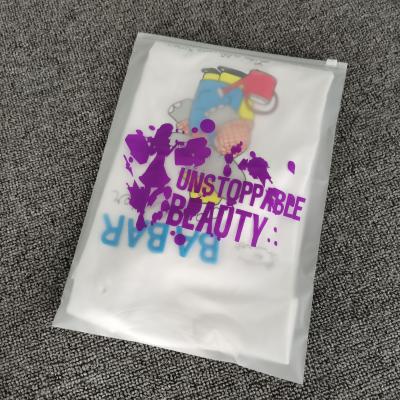 China Custom Printing Logo Slider Moisture Proof Zipper Lock Plastic Custom Printing Zipper Bags Eco Friendly Printed Frosted Plastic Poly Mailer Bag For Small Boxes for sale