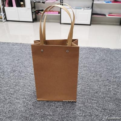 China New Glueless Creative Foldable Custom Gift Hard Present Packaging Paper Bag Moisture Proof With Rope Handles for sale