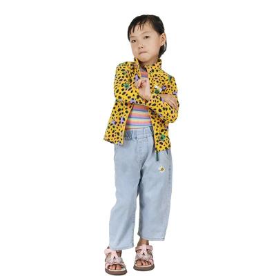 China Casual style windproof kids tops clothes outerwear child coat with spotted print, suitable for winter for sale