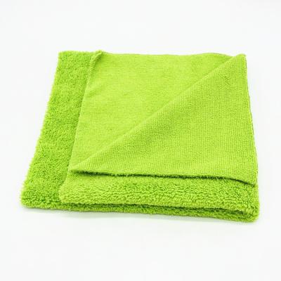 China Free-scratch Microfiber Cloth Towel Running Car Polishing Stacks Towel High Low Cleaning Cloth for sale