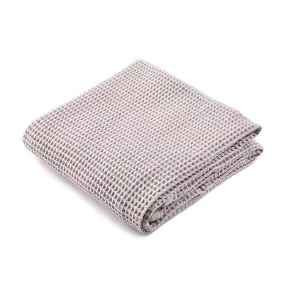 China Viable Microfiber Waffle Weave Glass Towel Hair Drying And Window Cleaning Cloth for sale