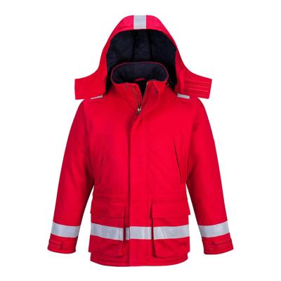 China Reflection Oilfield Winter Mechanic Reflective Factory Supply Safety Red Insulated Industrial Workwear for sale