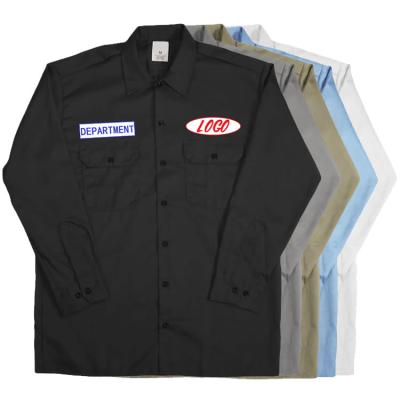 China Hot Sale Factory Long Sleeve Work Wear Uniform Shirt for sale