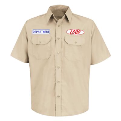 China Hot Selling Anti-Wrinkle Anti-Wrinkle Men Workwear Custom Uniform Shirt for sale