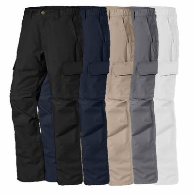 China Hot Sale Construction Polyester/Cotton Twill 6 Pockets Mechanic Custom Mens Work Cargo Pants for sale