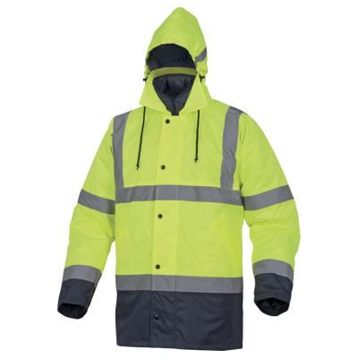 China Factory Supply Raincoat Waterproof High Visibility Reflective Safety 3 in 1 Freezer Cold Room Storage Jacket with Detachable Interior for sale