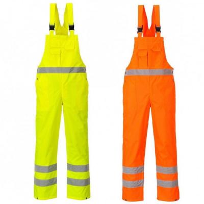 China 100% High Visibility Polyester Overall Hi Visibility Hi Strength Safety Yellow-Orange High Visibility Waterproof Reflectives for sale