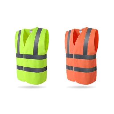 China Cheap High Visibility Yellow Orange High Build Hi Vis Reflective Safety High Visibility Hot Sale High Visibility Vest for sale