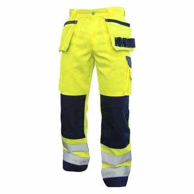 China High Visibility High Visibility Factory Supply Hi Vis Cosntrcution Cargo Mens Safety Work Pants for sale