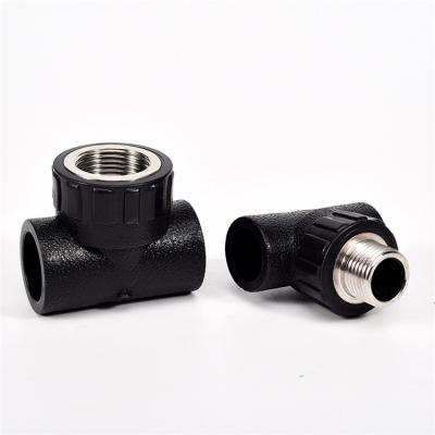 China Corrosion Resistance Premium Quality Anti-Corrosion Plumbing Pipe Fittings Threaded Tee HDPE Pipe Fittings for sale