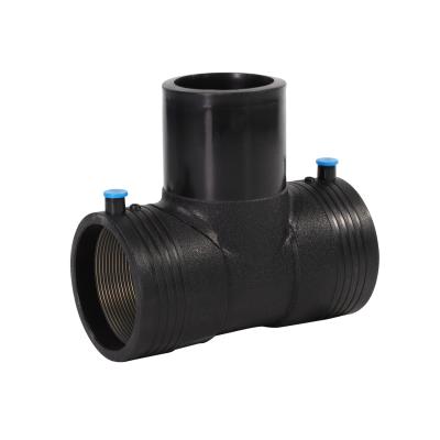 China New Product Innovative Corrosion Resistance PE Pipe Three Ties High Quality Black PE Pipe Fittings for sale