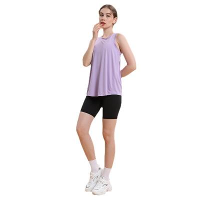 China Anti-Shrink Workout Yoga Vest Fitness Yoga Vest Tank Tops Sporty Gym Workout Tank Yoga Tank Tops For Women for sale