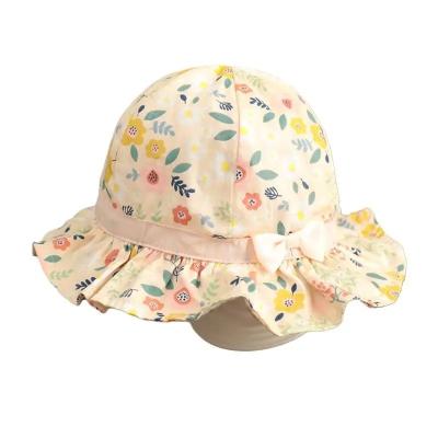 China Custom Design Cloth Bucket Hats Summer Logo Baby Kids Beach Toddler Bottom Natural Grass Toddler Straw Hat Infant Lifeguard Straw Hat for sale