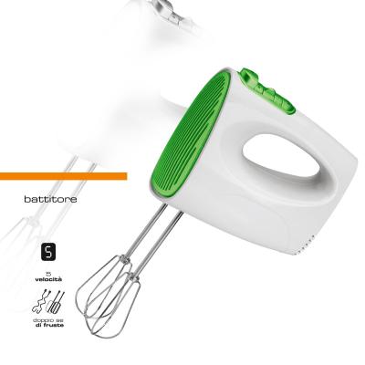 China Hand Mixer Pure Copper Motor 300W Electric Power Handheld Mixer for Cake Egg Cream Food Baking Mixer with 5-Speed for sale