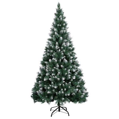 China 2020 Eco-friendly High Quality Green Christmas Tree Decoration 6FT Christmas Tree Falling Snow for sale