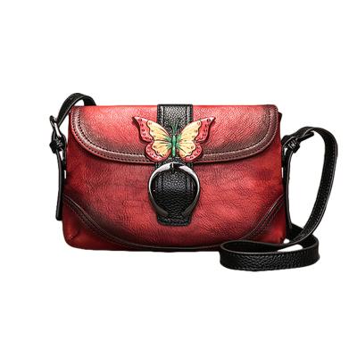 China Hengdewei original fashion daily used women's leather vintage color large capacity cowhide shoulder bag manufacturer direct sales for sale