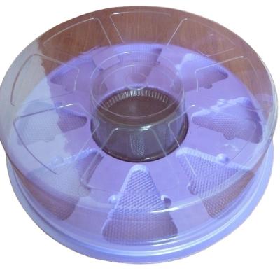 China 100% Food Grade Materials Disposable Plastic Large Clear Round Cake Boxes Made In Shanghai for sale