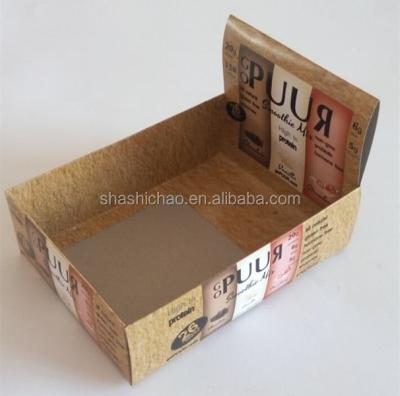 China Recycled Materials Cardboard 12 Packs Chocolate Bars Packaging Display Box for sale