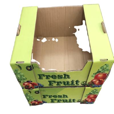 China Recycled Materials Fruit Kraft Packaging Corrugated Paper Box for sale