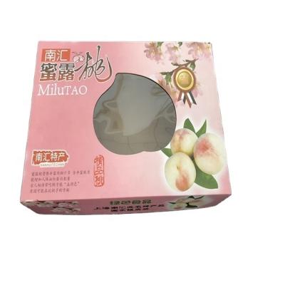 China Recycled Materials Corrugated Cardboard Cheap Foldable Box For Peaches Packing for sale